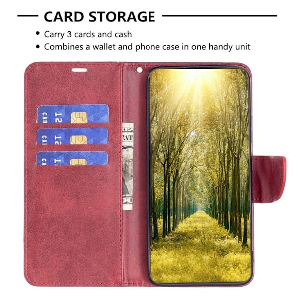 Xiaomi Redmi 12C 4G Etui Shark Solid Læder Rød