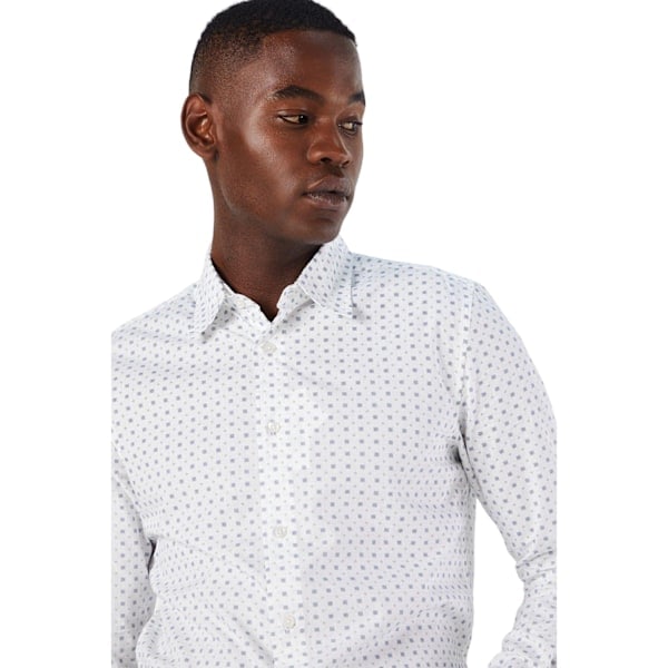 Burton Herr Morse Print Långärmad Skjorta M Vit White M