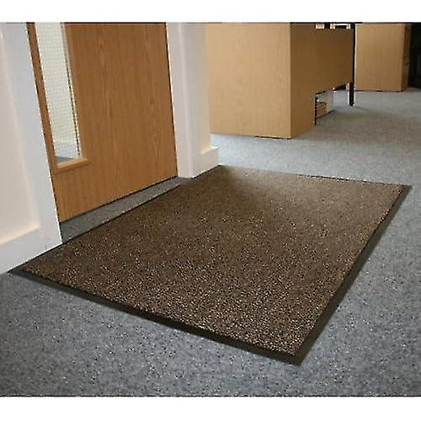 Brun Sort Heavy Duty Barriere Dørmåtte, 80 X 140 Cm