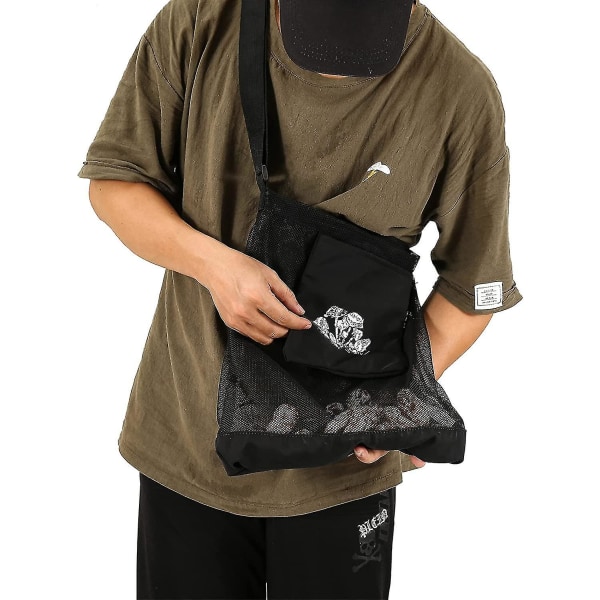 Crate Morel Soppjaktveske, Nettpose, Soppkurv, Høstepose, Sammenleggbar Fruktsamlingspose For Apron
