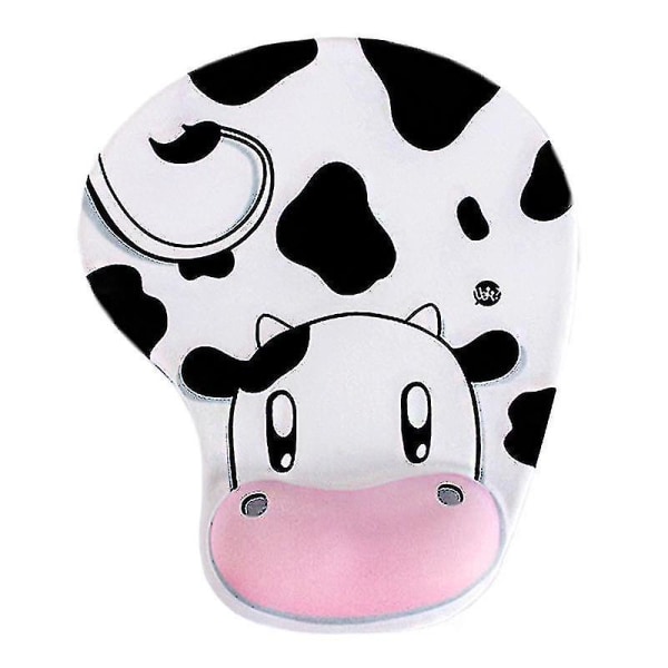 Mouse Pad Cow Non-slip Memory Foam Comfort Wrist Support Mouse