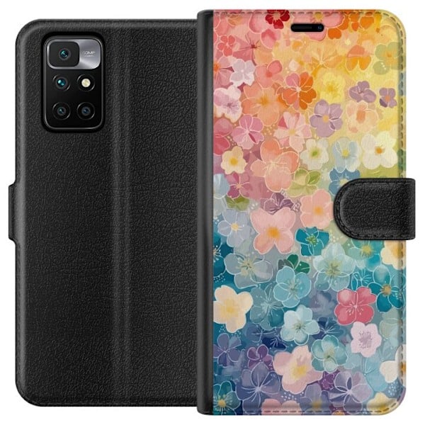 Xiaomi Redmi 10 Lompakkokotelo Pikkukukat