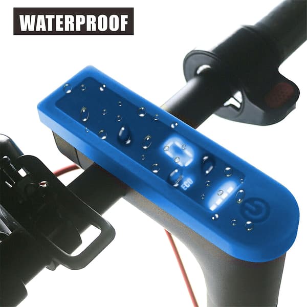 (Blue) Replacement for Xiaomi M365 Pro Waterproof Protective Cover Display Silicone Cover Control Panel Dustproof Waterproof Accessories