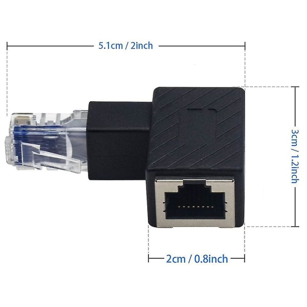 RJ45-urosliitin, naaras-naaraspääte, taivutettava