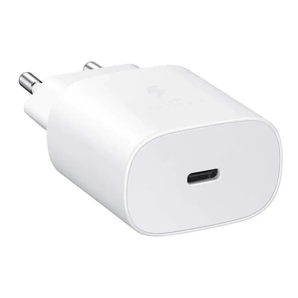 Snabb Laddare - E.F.CONNECTION - 25W - med 1M USB-C-kabel - för iPhone 17 Pro Max, 17 Pro, 17, iPhone 16, 16 Pro, 15 Pro - Vit Vit