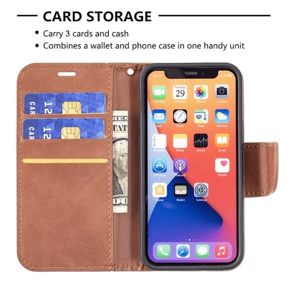 iPhone 13 Mini - Shark Solid Lær Etui - Brun