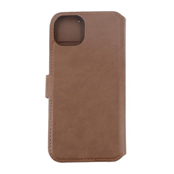 iPhone 15 Plus Wallet Case Leather Rvelon - Brown Brun brown
