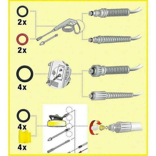20st Karcher K2 K3 K4 K5 K6 K7 Tätningsbricka O-ring 2.64【CO】