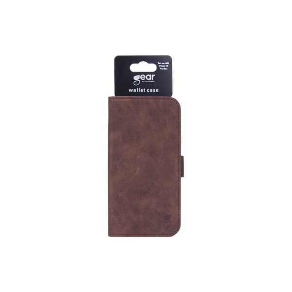 GEAR iPhone 12 Pro Max Case Nubuck Leather Brun PU skinn