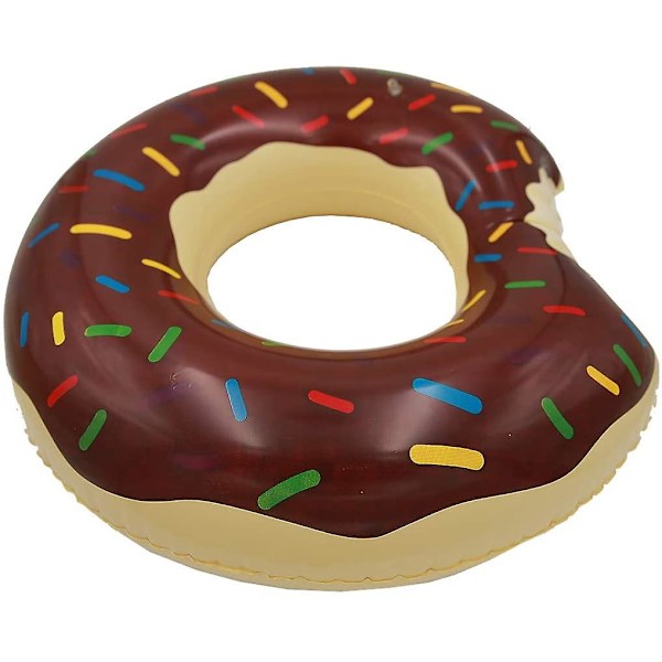 Choklad Donut Pool Floats Sommartema Uppblåsbara Simringar