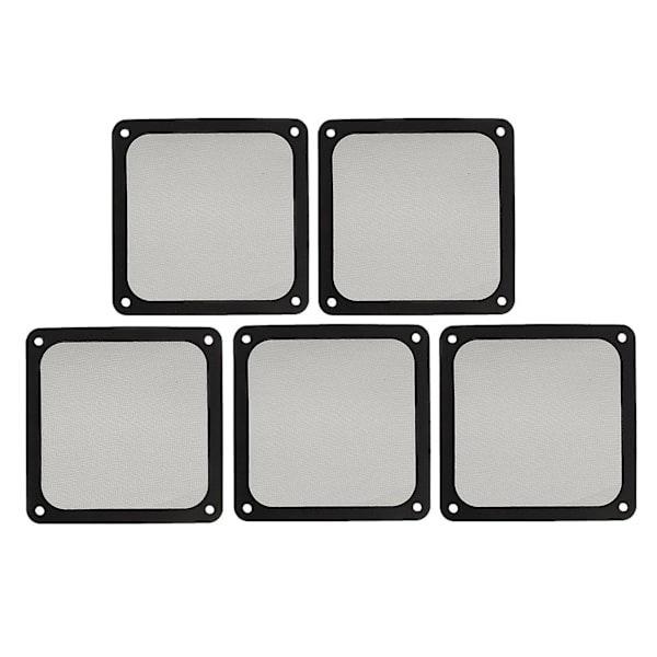 120mm Fläkt Dammfilter Mjuk Magnetisk Nylonram för PC-Chassi Strömförsörjning och Fläktventiler 5 st Svart