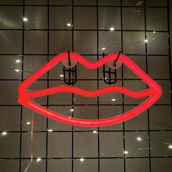 LED Neonlys Skilt Nattelysskilt Kunst Dekorativ Holder Base Bordlampe for Hjem Barn Bryllup Jul Bursdagsfest
