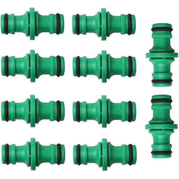 Double Plug Hose Connector Extender,garden Hose Coupling For Car Washing And Garden Hose Pipe Connection (12pcs, Green) -z