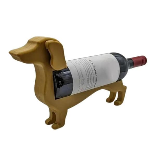 Dachshund Wine Bottle Holder Funny Personalized Decorative Wine Rack Home Decor Accents