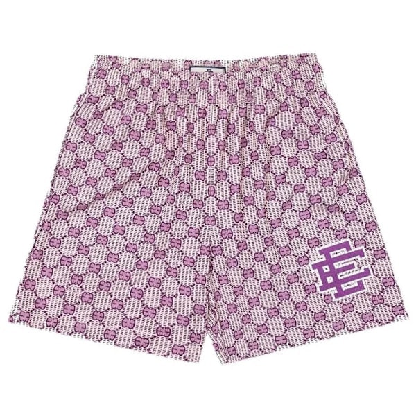 Miesten kesä Eric Emanuel Ee Basic Mesh -shortsit Klassiset kukkaprintti-kuntosalishortsit rantashortsit W13 M