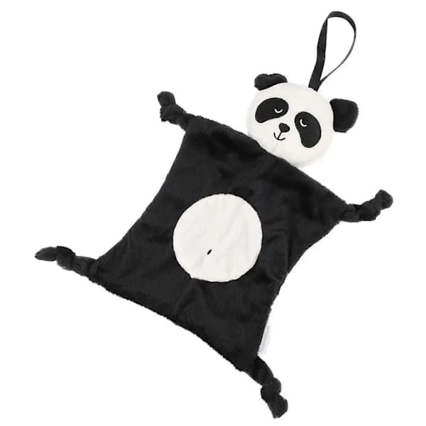 Mjukis Säkerhetsfilt för Småbarn med Djurdocka (Panda)