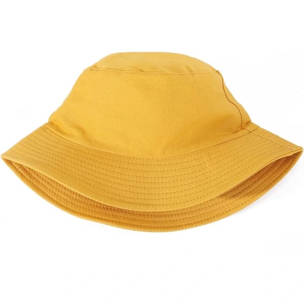 Hinkhatt Unisex Solhatt Ensfarget Herre Dame (Gul)