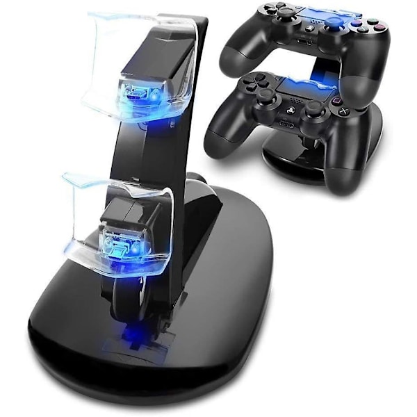 Dobbel USB-ladingstasjon for Playstation 4 PS4 / PS4 Pro / PS4 Slim-kontroller