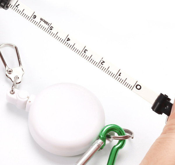 Two 1-meter tape measures, flexible tape measure, mini ruler, double-sided scale, clothing ruler, easy pull button black