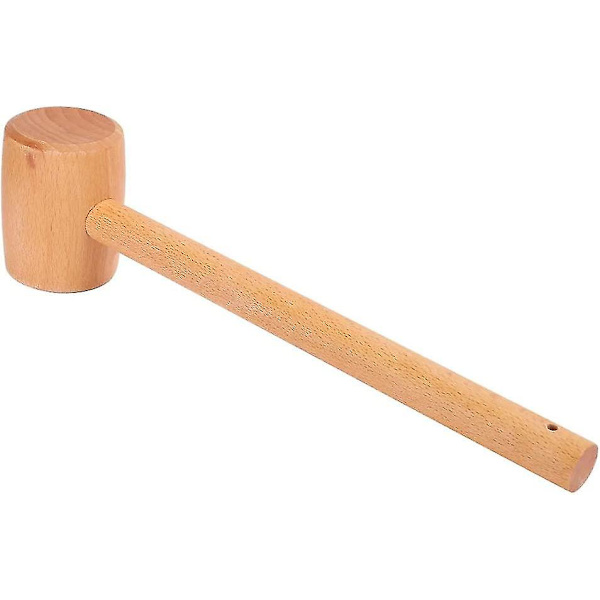 Træhammer, Træbearbejdning Udskårne Håndværktøjer, Behageligt Greb, Holdbarhed, 29,5 Cm
