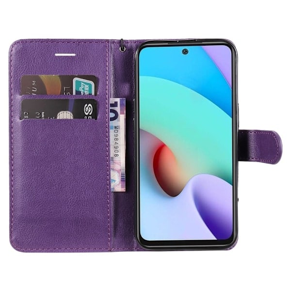 Xiaomi Redmi 10 Etui Solid Læder Lilla