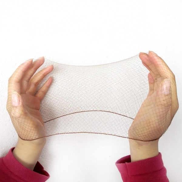 50 stk hårnett for knute usynlig elastisk nett 20 tommer 50 cm (bulkpakke, mørkebrun)