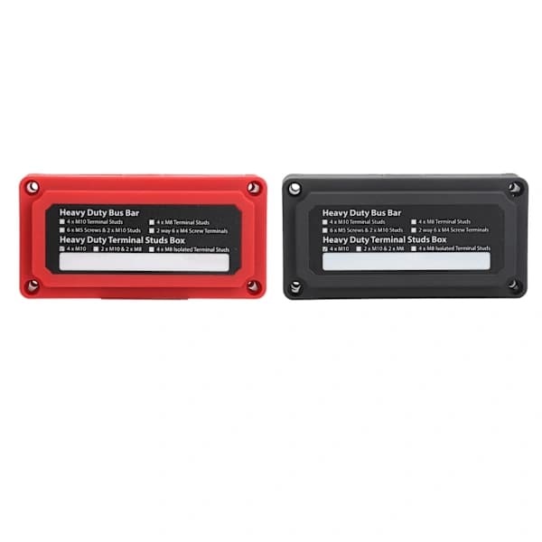 200A Samleskinne Koblingsblokk 4 M10 Pigger 3 8in for Biler Bobiler Lastebiler Båter DC 12V til 48V[co]