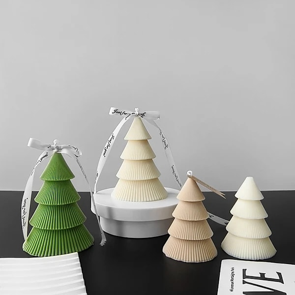 Julgransformad aromaterapi ljusgips samlarobjekt silikonform M[co]