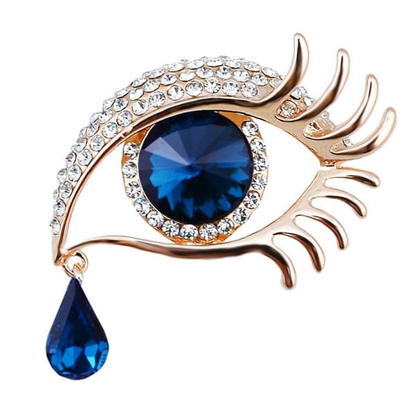 Krystalstjerne broche med engletårer, elegant julebrochenål【co】
