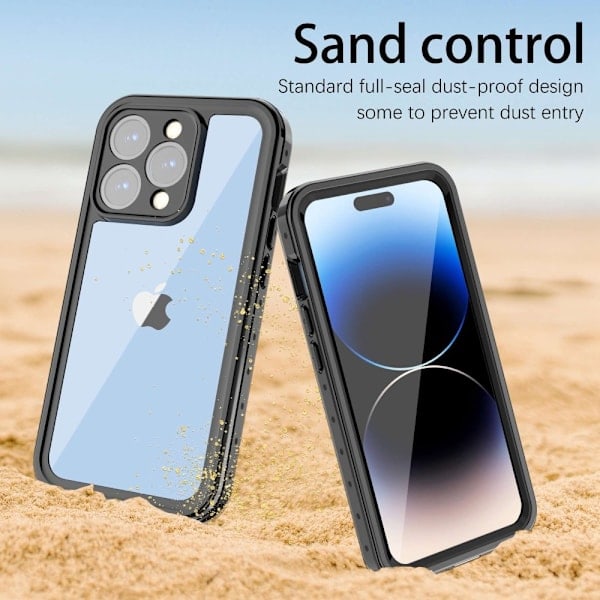REDPEPPER iPhone 14 Pro Cover 360 Vandtæt IP68 Sort