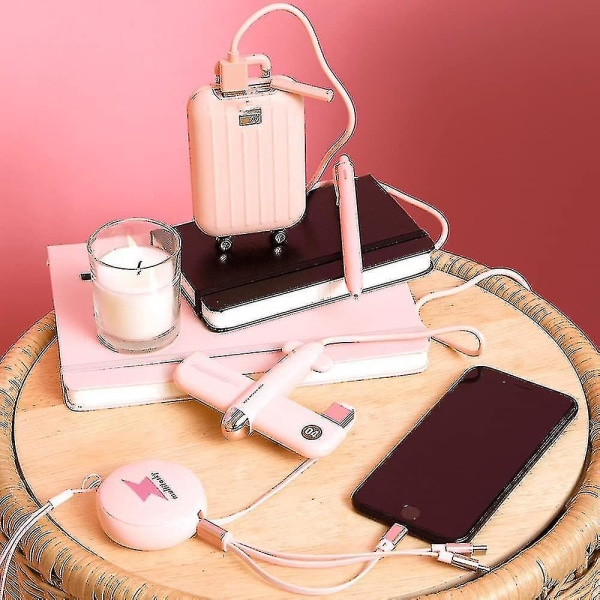 Søt USB-hub, mini USB-hub for PC, 4-porters USB-hub, interessante skrivebordstilbehør