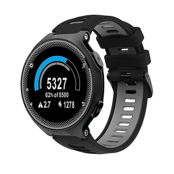 Egnet Rem for Garmin Forerunner 735xt 220 230 235 620 630 Armbånd Silikon Stålspenne