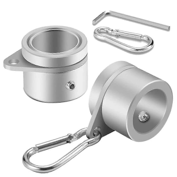 Flaggstångsringar anti-wrap design för smidig flygning silver[CO]