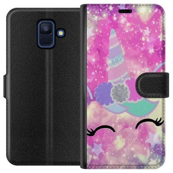 Samsung Galaxy A6 (2018) Pung Etui Unicorn Enhjørning