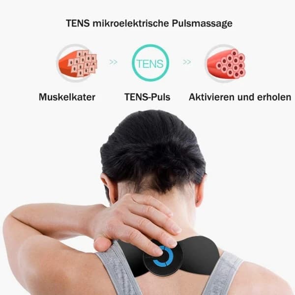 Cervikal massageapparat, cervikal massageplade, EMS muskelstimulator[co]