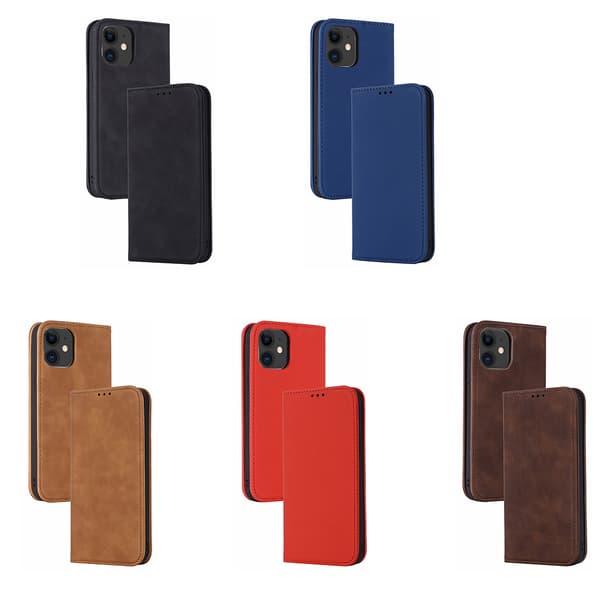 Lommebokveske - iPhone 12 Mörkbrun