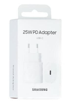 Original Samsung USB-C Vegglader 25W PD 3.0 - Hvit