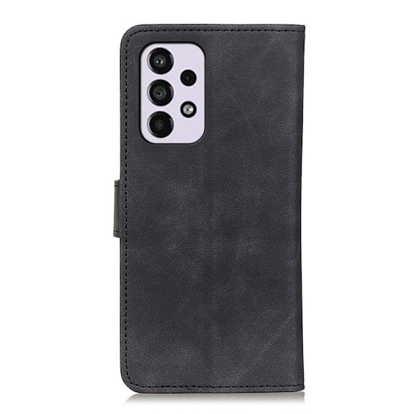 KHAZNEH Samsung Galaxy A33 5G Kotelo Retro Musta