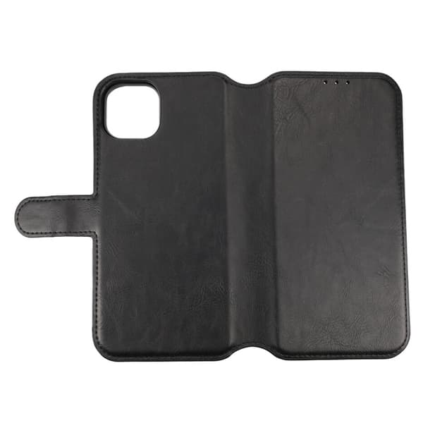 iPhone 15 Plus Wallet Case Magnet Rvelon - Black Svart black
