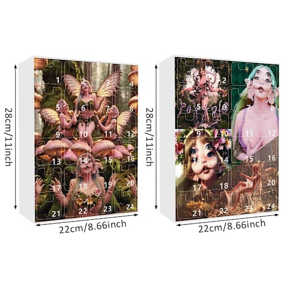 Julekalender 2024, Melanie Martinez Julekalender Nedtælling, 24 stk. Jule Blind Box Gaveæske B[CO]