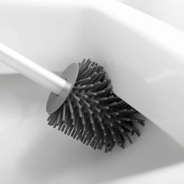 Toiletbørste i Gummi - Grå Grey grå[CO]