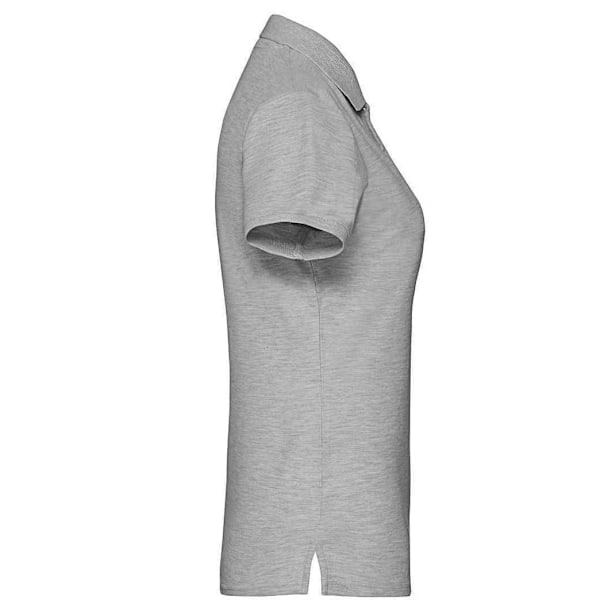 Fruit Of The Loom Premium Bomulds-Piqué Polo Shirt til Damer, Lady Fit Athletic Heather XXL Night green