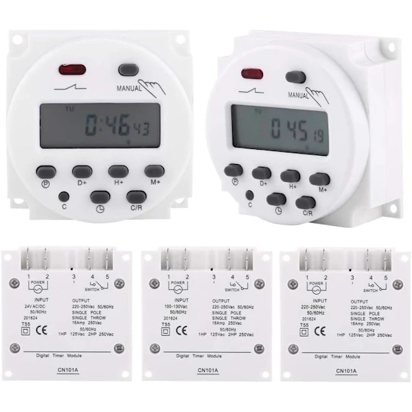 LCD digital timer Veckoprogrammerbar timer för mikrodatorprogrammering och timerprogrammering (220V)[CO]