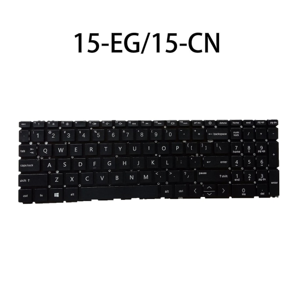 Bærbar tastatur US-versjon reparasjon erstatter for HP Pavilion 15-eg 15-eh Tpn-q246