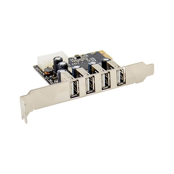 Pci-e til 4 porte USB 2.0 konverterkort Pcie Usb2.0 adapterkort Mcs9990 chipset tillader hot-swappin