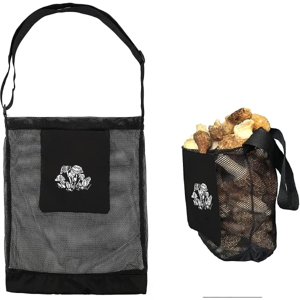 Crate Morel Soppjaktveske, Nettpose, Soppkurv, Høstepose, Sammenleggbar Fruktsamlingspose For Apron