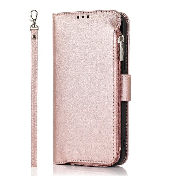 Stylish Practical Wallet Case - iPhone 12 Mini Röd