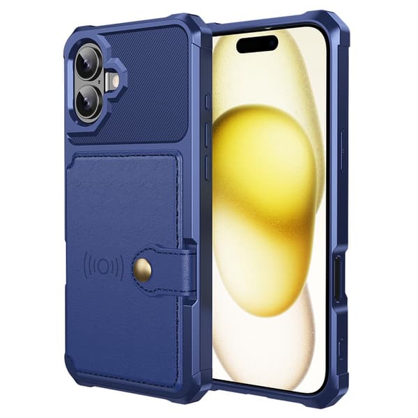 Multi-Slot Deksel iPhone 16 Blå