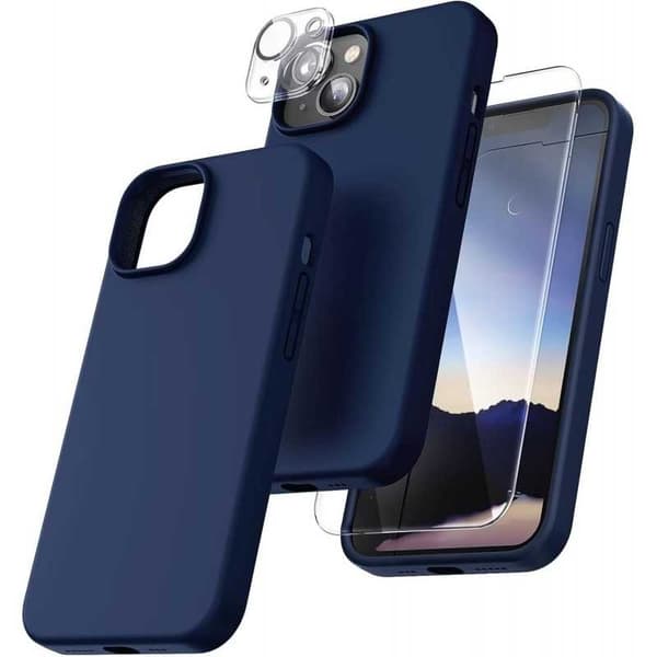 3i1 Gummibelagt Stilrent Cover iPhone 12 Mini - Blå