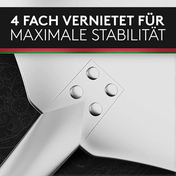 Pizzaspade, pizzaskrape laget av rustfritt aluminium (90 cm) - Praktisk og solid tråd, pizzaløfter[co]